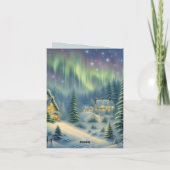 星の下の森の魔法のクリスマスナイト シーズンカード (裏面)