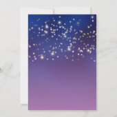 星の下の狼と月のシルエット 招待状 (裏面)