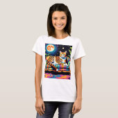 星の下の猫2 Tシャツ (正面フル)