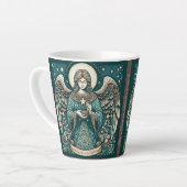 星の下の美しい天使 カフェラテマグ (左アングル)