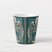 星の下の美しい天使 カフェラテマグ (正面)