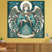 星の下の美しい天使 キャンバスプリント (インサイチュ (リビング))