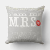 星の下の花嫁は常に右アクセントピロー クッション (正面)