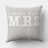 星の下の花嫁は常に右アクセントピロー クッション (裏面)