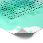 星の下の青いメイソンの瓶シーティングチャート ポスター (角)