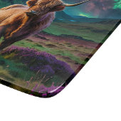 星の下の高地の牛 カッティングボード (角)