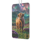 星の下の高地の牛 カーエアーフレッシュナー (左)