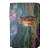 星の下の高地の牛 バスマット (正面縦)