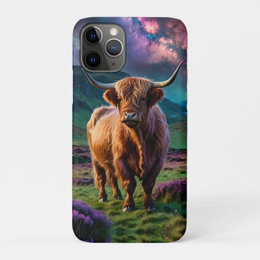 星の下の高地の牛 Case-Mate iPhoneケース (裏)