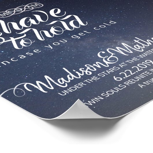 星の下結婚に ポスター (角)