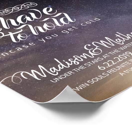 星の下結婚に ポスター (角)