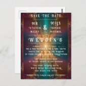 星の下:愛のお祝い ポストカード (正面/裏面)