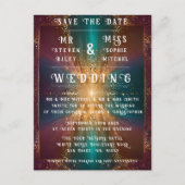 星の下:愛のお祝い ポストカード (正面)