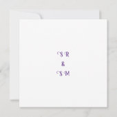 星の下:愛のお祝い 招待状 (裏面)