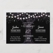 星の下: 真珠のきらめく、含まれている封筒 招待状 (正面/裏面)