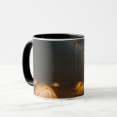 星の下：空とキャンプのマグカップ マグカップ (正面左)