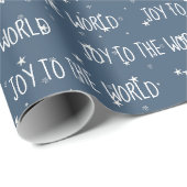 星の世界にクリスマスの文字 ラッピングペーパー (ロールコーナー)