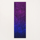 星の中で青と紫の銀河系 ヨガマット (裏面)