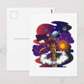 星の中に ポストカード (正面/裏面)