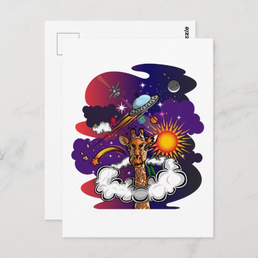 星の中に ポストカード (正面/裏面)