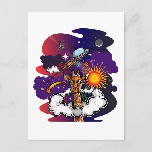 星の中に ポストカード (正面)