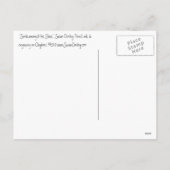 星の中のサンタ シーズンポストカード (裏面)