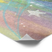 星の中の天空のヴィジョンポップ・アートのファンタジーアート ポスター (角)