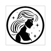 星の中の女の子 – 《星座》乙女座 ラバースタンプ (インプリント)