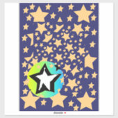 星の中の星 シール (シート)