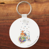 星の中の�小石 キーホルダー (正面)