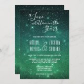 星の中書での天の結婚愛 招待状 (正面/裏面)