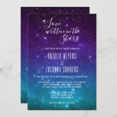 星の中書での天の結婚愛 招待状 (正面/裏面)