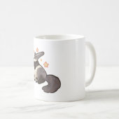 星の付いたカモシカ コーヒーマグカップ (正面右)