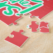 星の体操クリスマスカラーにリーチ ジグソーパズル (側面)