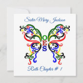 星の個人用設定 招待状 (正面)