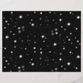 星の光が黒と白の輝きを放つ (裏面)