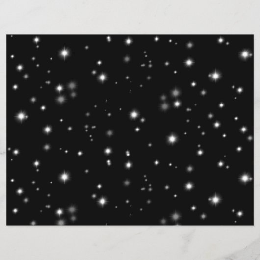 星の光が黒と白の輝きを放つ (裏面)