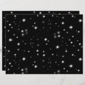 星の光が黒と白の輝きを放つ (正面/裏面)