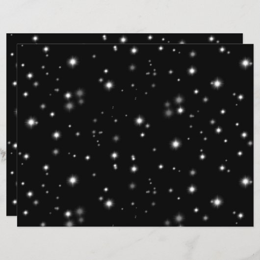 星の光が黒と白の輝きを放つ (正面/裏面)