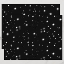 星の光が黒と白の輝きを放つ