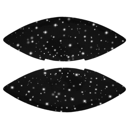 星の光が黒と白の輝きを放つ アメリカンフットボール (パネル)