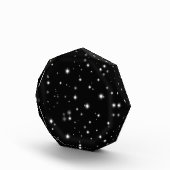 星の光が黒と白の輝きを放つ フォトブロック (右)