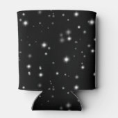 星の光が黒と白の輝きを放つ 缶クーラー (裏面)