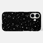 星の光が黒と白の輝きを放つ Case-Mate iPhoneケース (裏面 (横))