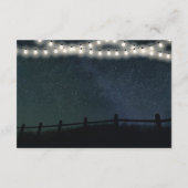 星の光のヒールツリー結婚式の出欠確認カード 出欠カード (裏面)