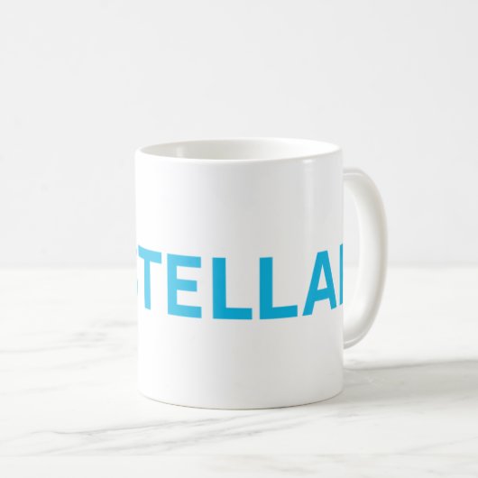 星の内腔(XLM)の硬貨のマグ コーヒーマグカップ (正面右)