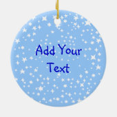 星の円形の写真フレーム セラミックオーナメント (裏面)