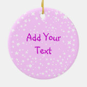 星の円形の写真フレーム セラミックオーナメント (裏面)