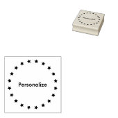 星の円 ラバースタンプ (押印)