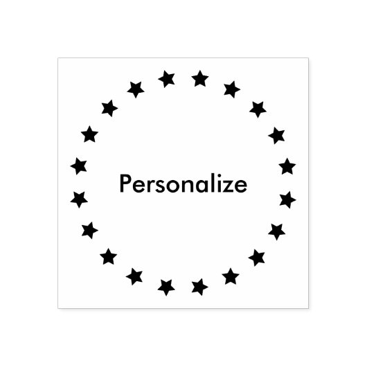 星の円 ラバースタンプ (インプリント)